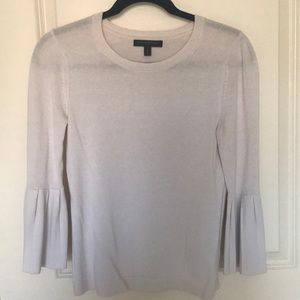 Banana Republic Bell Sleeved Creme Top.
